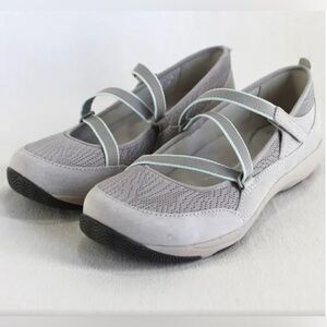 Dansko Hilda women’s Size 38 strappy mesh gray suede Mary Jane comfort shoes